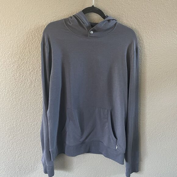 Vuori Austin Hoodie Mens Medium Blue long Sleeve Pullover Sweatshirt V254 - Picture 2 of 11